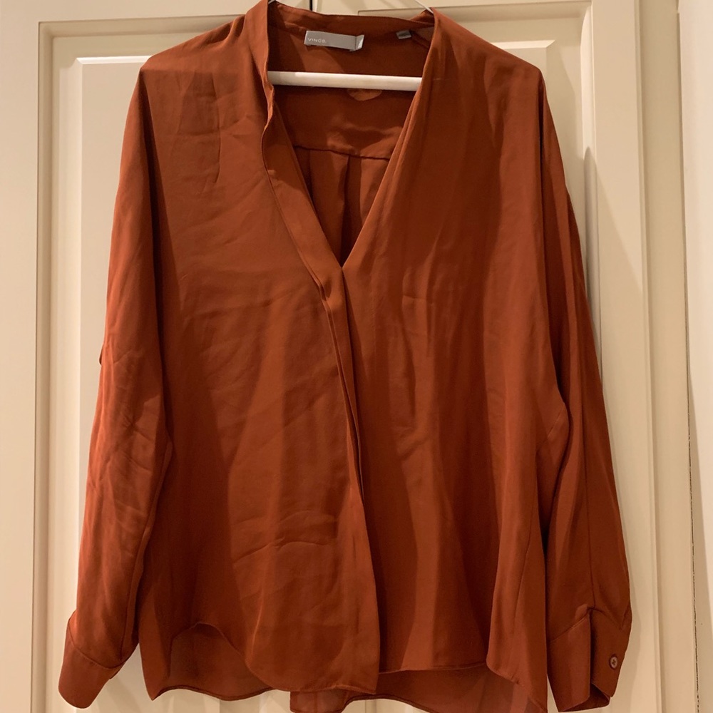 Vince size 4 silk blouse
